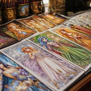 Créations originales avec les coloriages gratuits à imprimer d'une princesse Disney