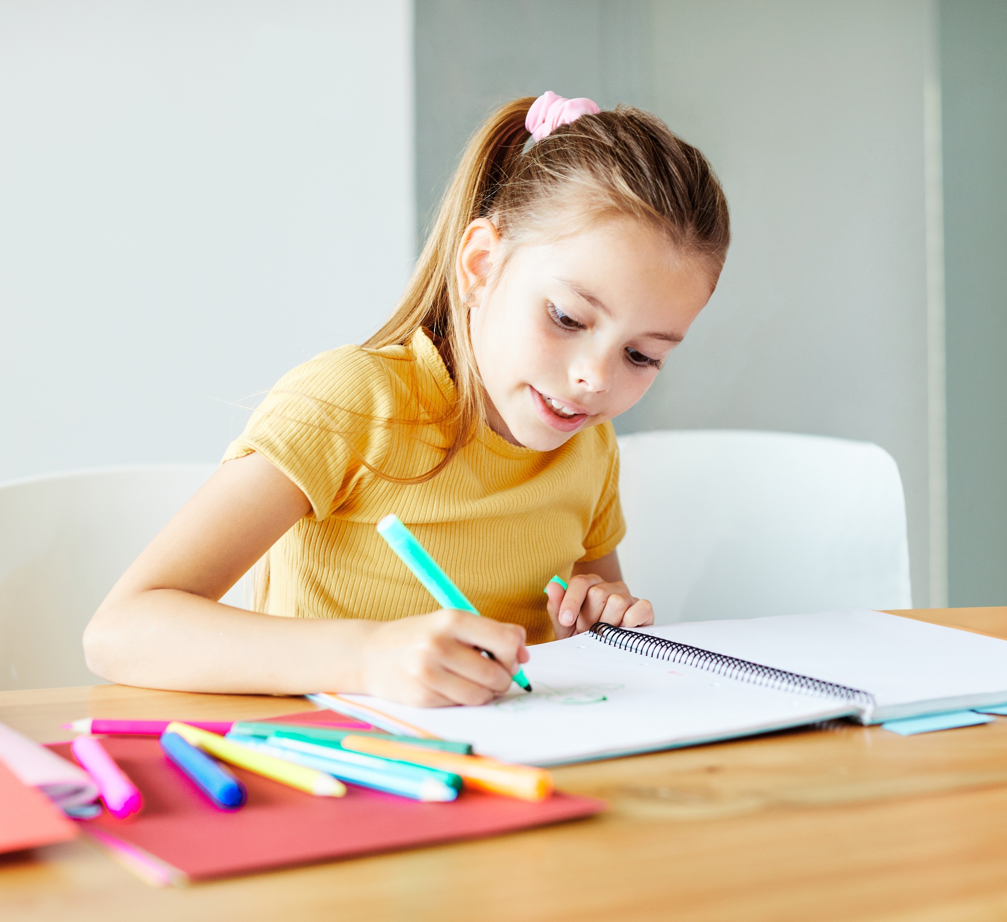 child home homework classroom education learning color coloring kid girl childhood school alone