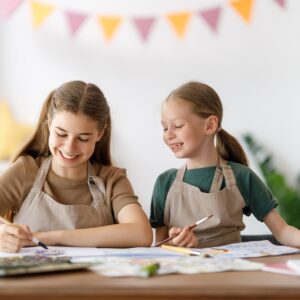 kids at the art class
