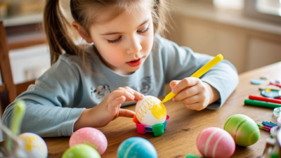 coloriage œuf de Pâques