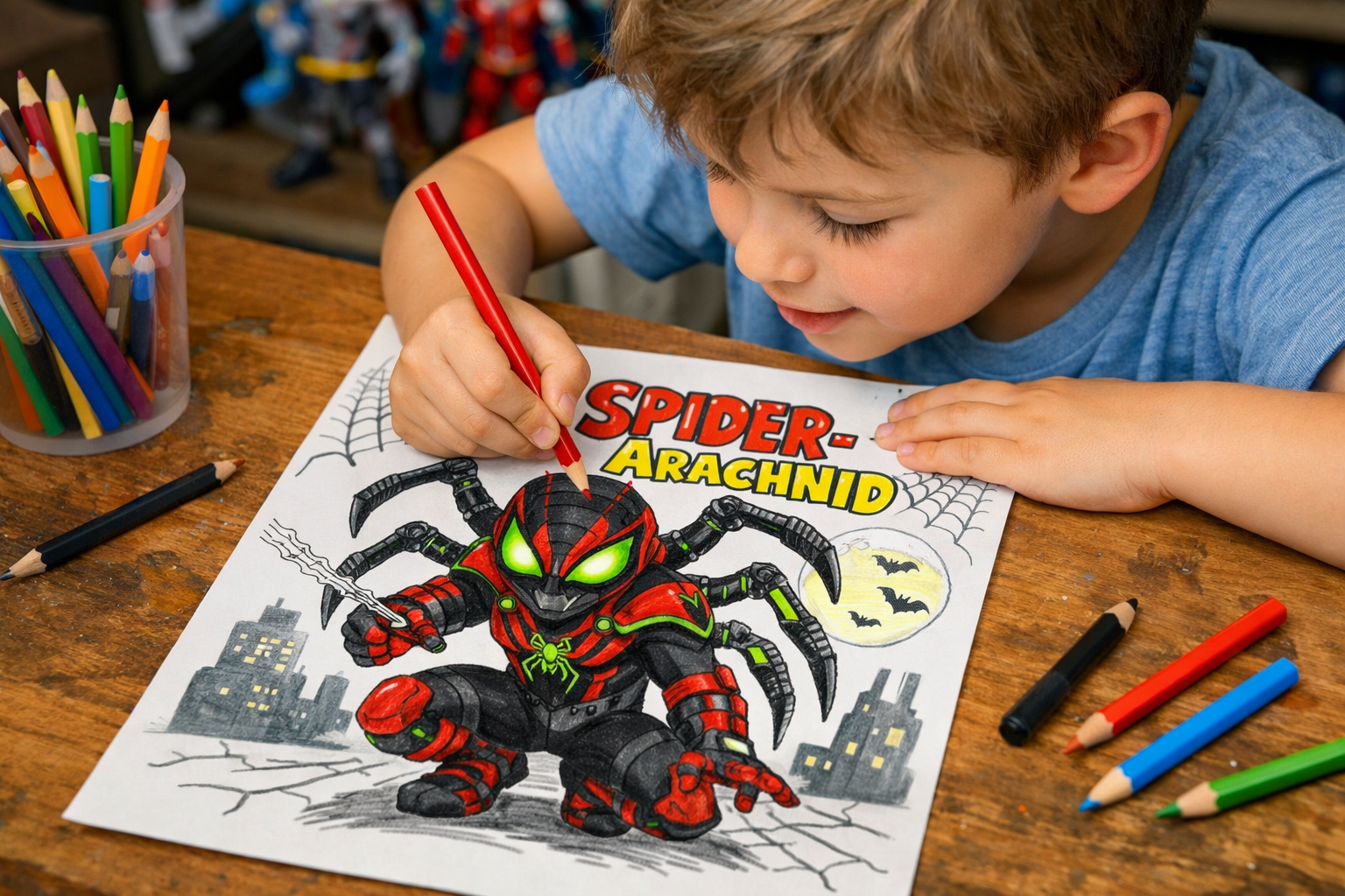 Le meilleur coloriage de spidey à imprimer pour les jeunes fans