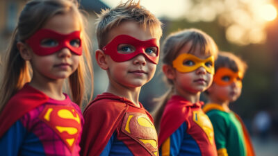 découvrez les meilleurs déguisements pour enfants afin d'organiser une fête de super héros inoubliable ! des idées originales pour aider vos petits à incarner leurs héros préférés et vivre une aventure pleine de magie et d'action.