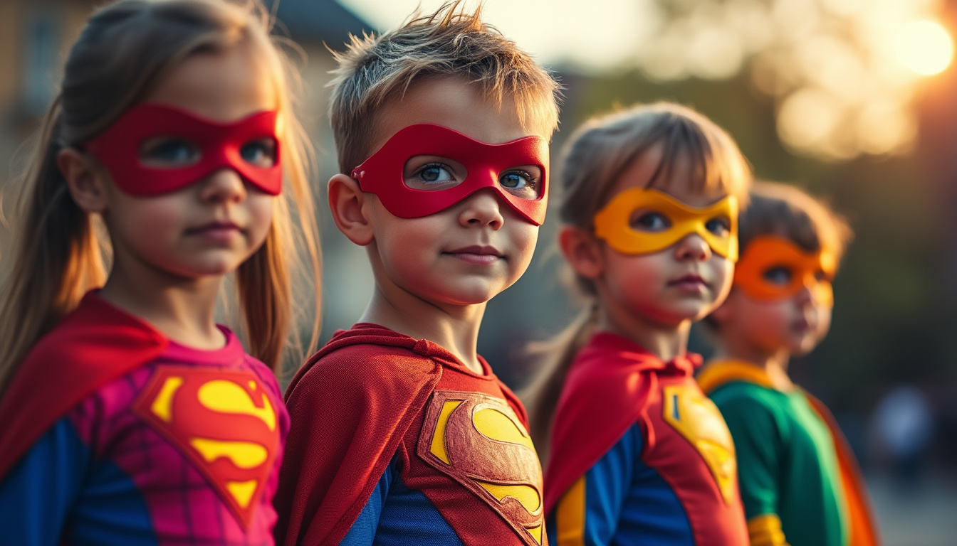 Les meilleurs déguisements pour une fête pour enfants de super héros réussie