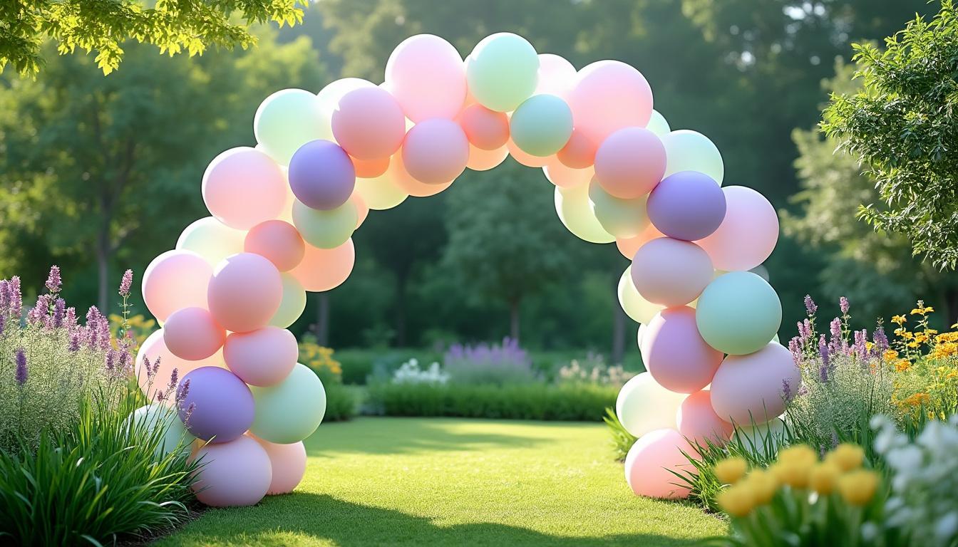 découvrez notre guide ultime pour créer une magnifique arche de ballons pastel, étape par étape, et impressionnez vos invités avec une décoration élégante et colorée.