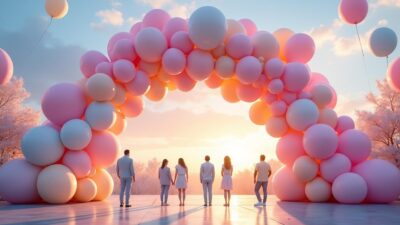 découvrez notre guide ultime pour créer une magnifique arche de ballons aux couleurs pastel, parfaite pour sublimer vos événements et apporter une touche d'élégance et de douceur.