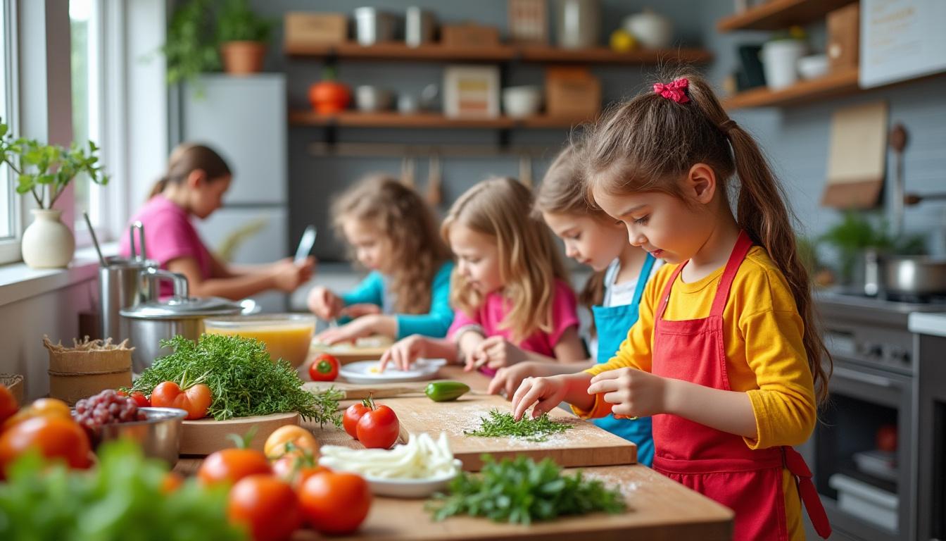 découvrez nos ateliers cuisine pour enfants avec des recettes faciles et amusantes à réaliser, idéales pour éveiller leur créativité et leur goût dès le plus jeune âge.
