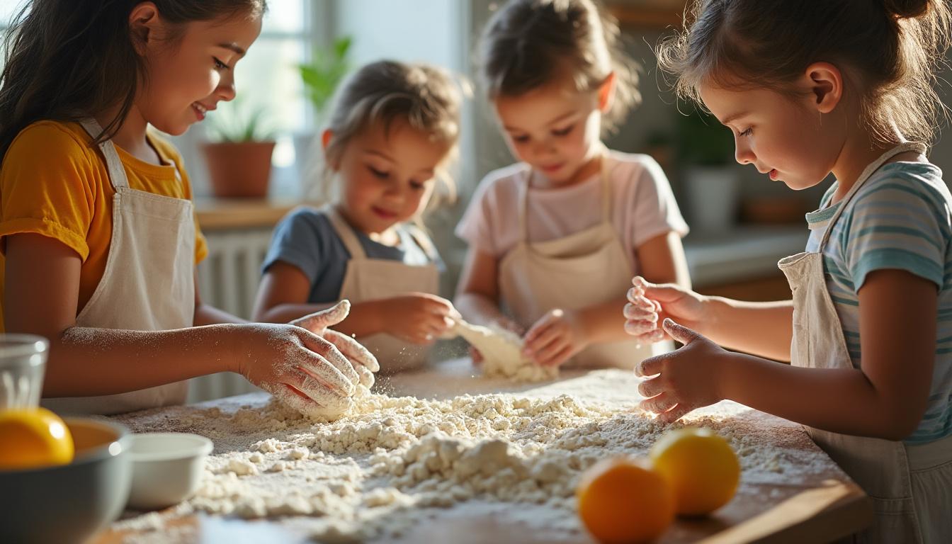 découvrez notre atelier de cuisine pour enfants avec les meilleures recettes faciles et amusantes à réaliser ensemble. idéal pour éveiller la créativité culinaire des petits chefs en herbe!