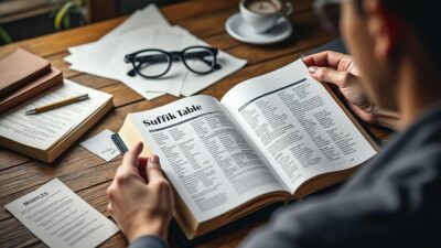 découvrez comment le tableau des suffixes peut vous aider à enrichir votre vocabulaire et améliorer votre compréhension linguistique de manière efficace.