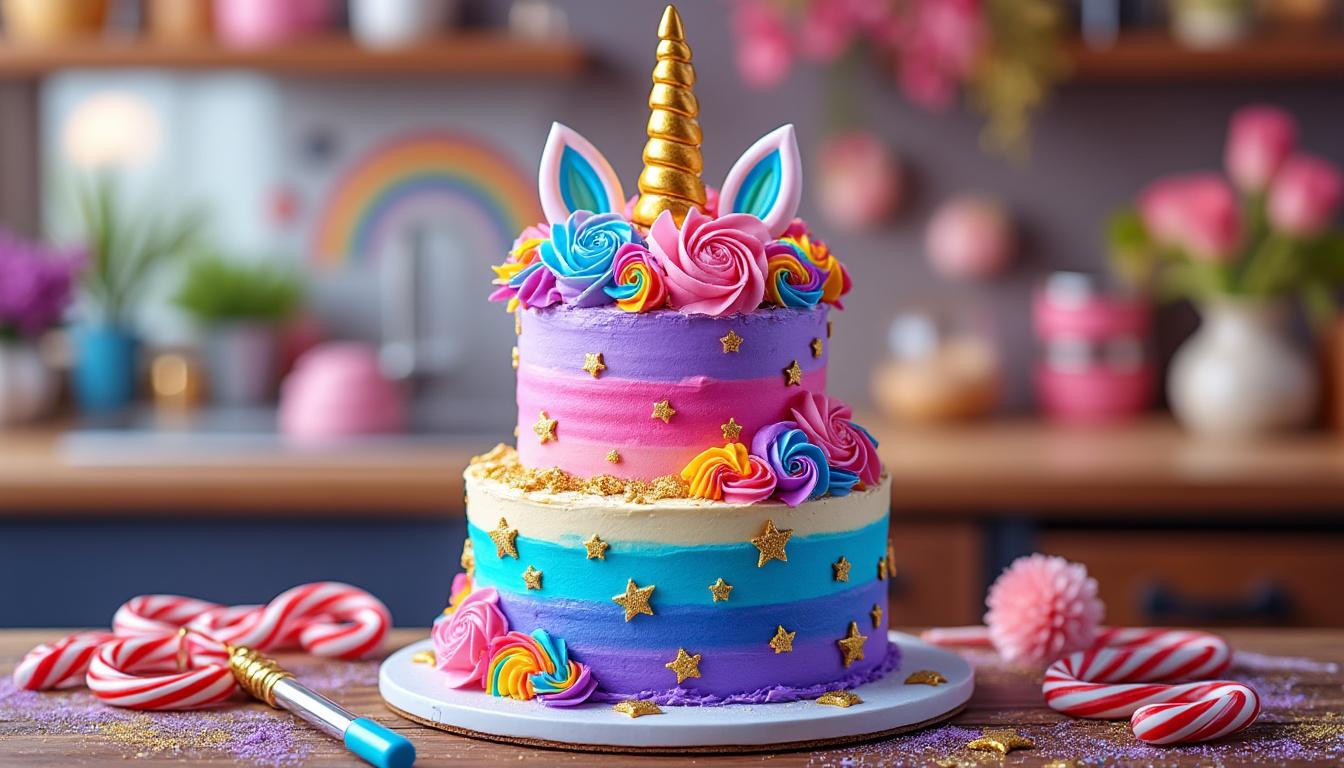 découvrez comment réaliser un gâteau licorne en pâte à sucre magique, parfait pour les anniversaires d'enfants, avec des étapes simples et des astuces créatives.