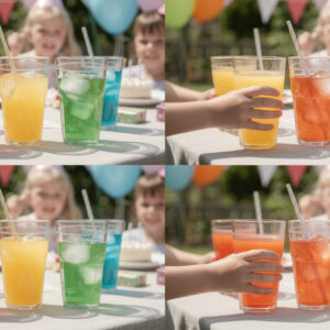 découvrez nos boissons colorées pour enfants, parfaites pour rendre les anniversaires encore plus joyeux et festifs. idéales pour toutes les fêtes d'enfants !