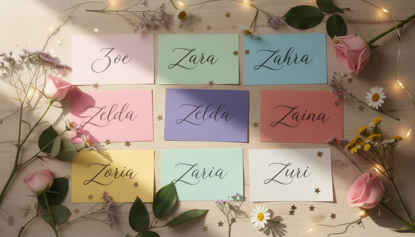 découvrez notre sélection des meilleurs prénoms de fille commençant par la lettre z, pour un choix unique et original.