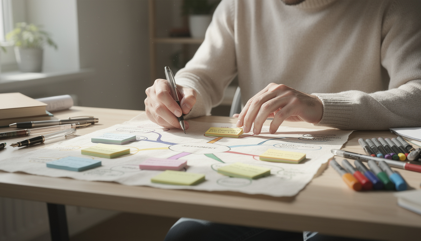 Créer une carte mentale : Guide pour organiser phrases simples et complexes