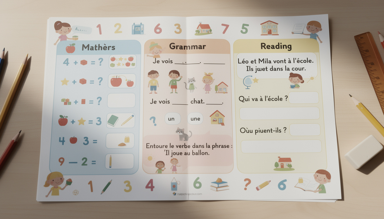 découvrez les meilleures pratiques pour créer une fiche d'exercice ce1 à imprimer en pdf, idéale pour accompagner l'apprentissage de votre enfant de manière ludique et efficace.