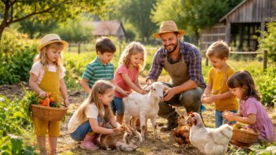 découvrez les nombreux avantages des visites de fermes pédagogiques près de chez vous pour les enfants : apprentissage ludique, contact avec la nature et développement de leur curiosité.