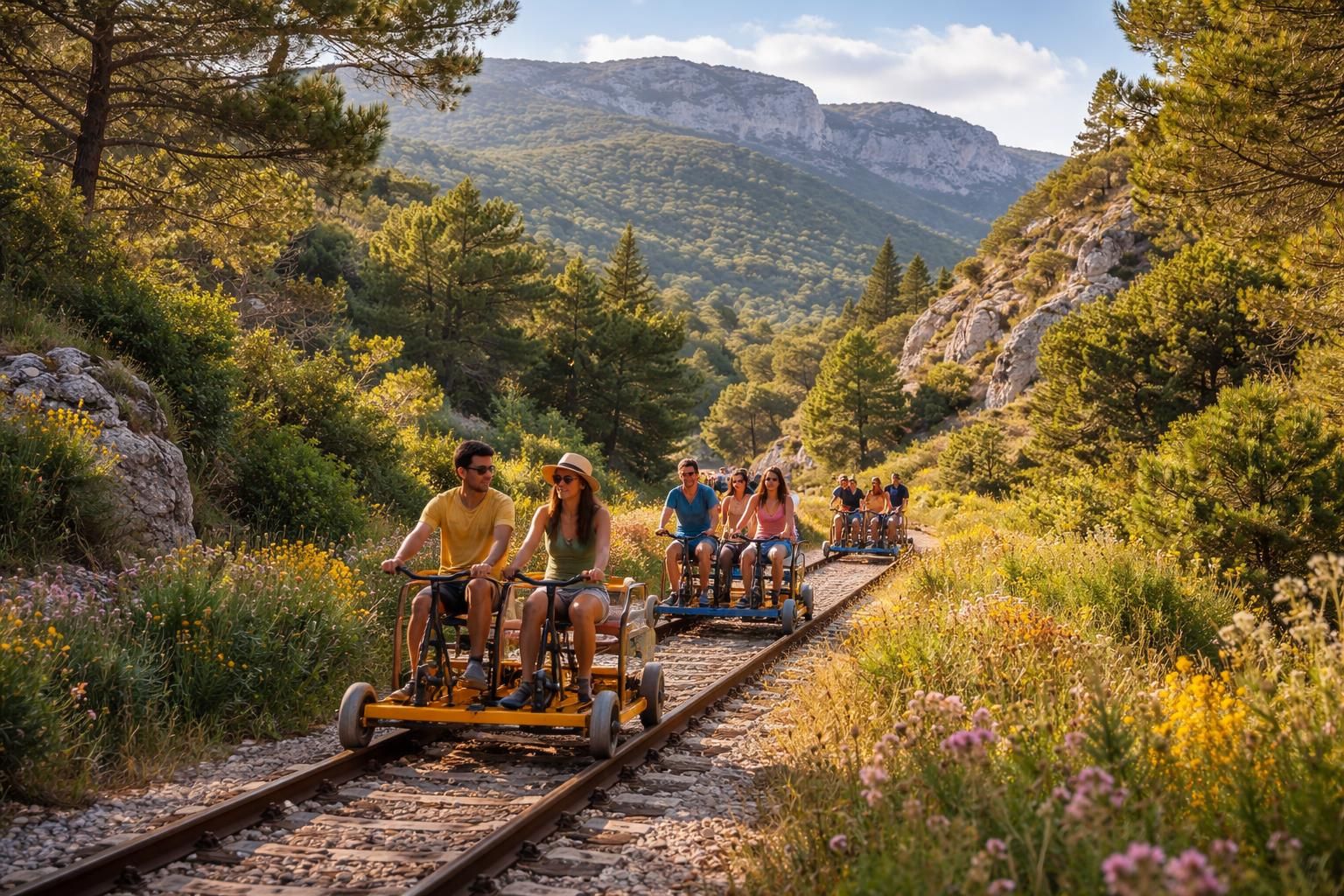 Les photos de vélorail de la Sainte-Baume dans le Var : un voyage visuel inoubliable