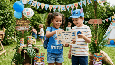 chasse au trésor Stitch à imprimer