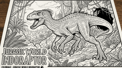 coloriage Jurassic world