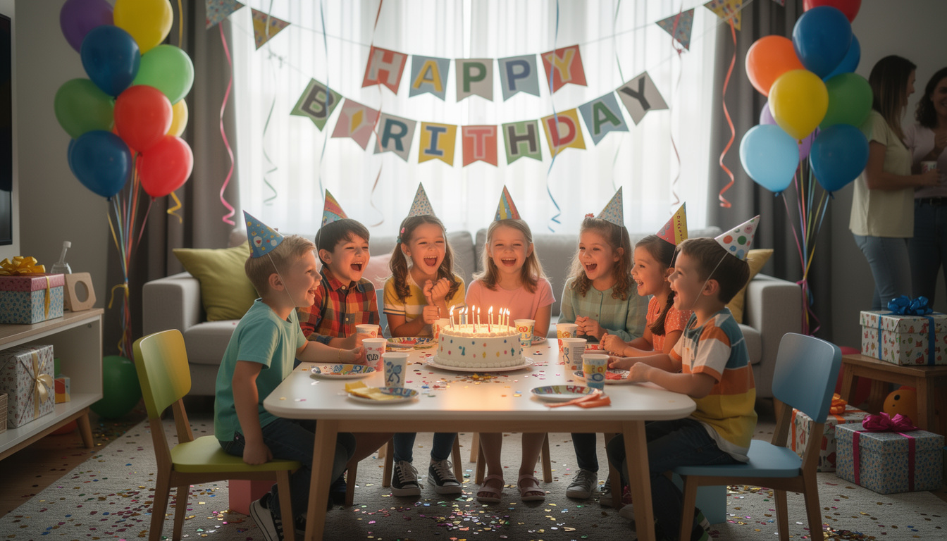 découvrez nos conseils pour organiser facilement un anniversaire d'enfant à domicile, adapté à tous les âges, avec des idées ludiques, des astuces pratiques et une organisation sans stress.