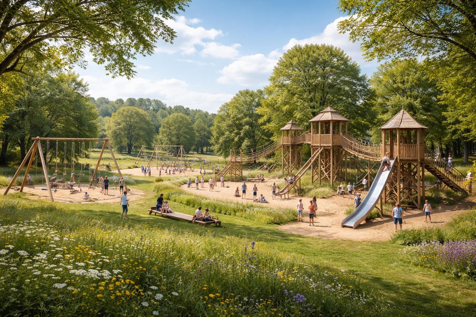 La plaine de jeux Mortemart : un espace de divertissement en pleine nature