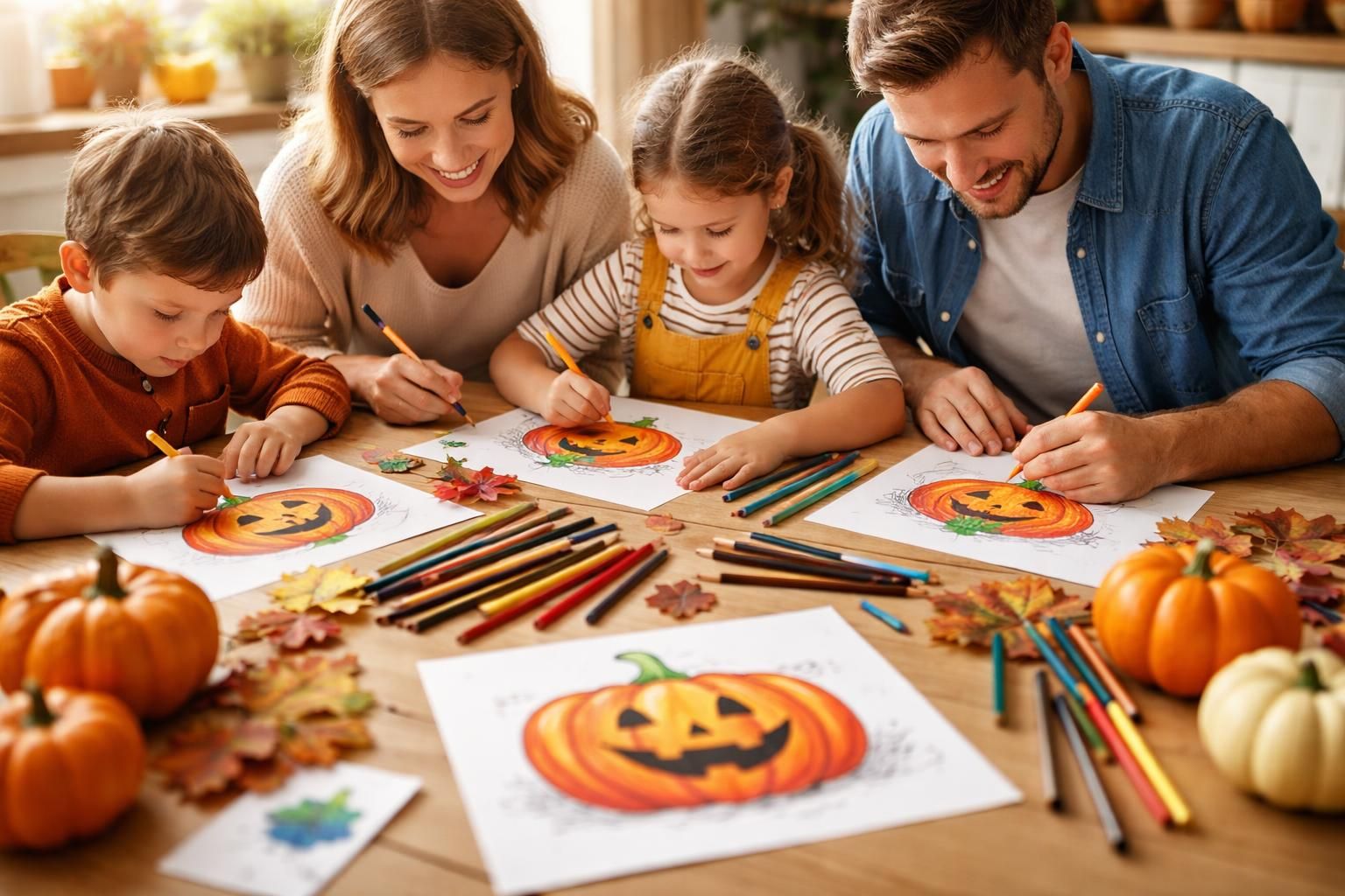 Les dessins d&rsquo;une citrouille à imprimer : une activité ludique pour toute la famille