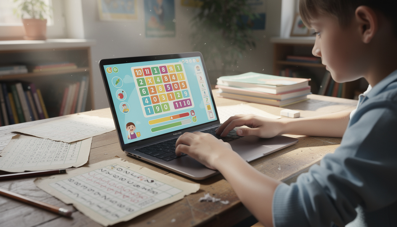 Outils numériques pour apprendre les tables de multiplication rapidement