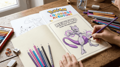 coloriage de Mewtwo
