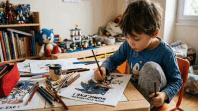 coloriage de Sonic exe