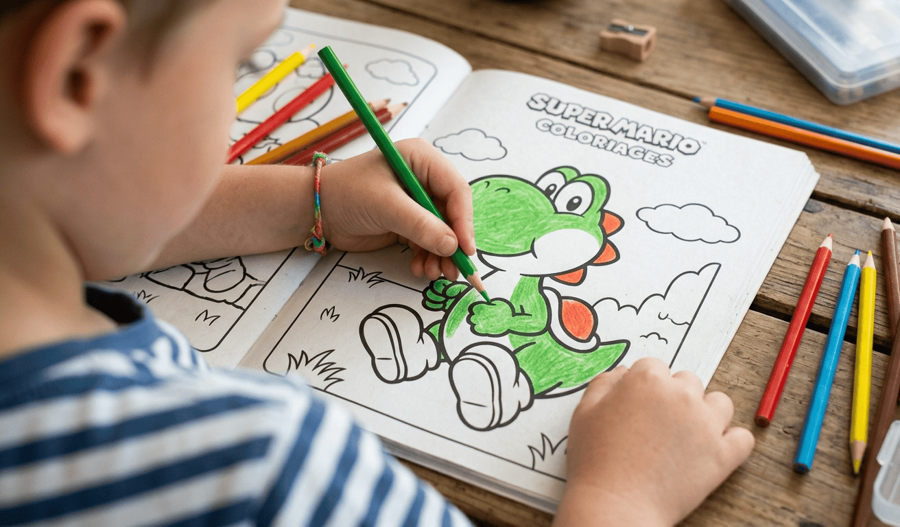 10 idées créatives pour un coloriage de Yoshi inoubliable