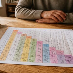 découvrez comment créer un tableau de fraction simple et efficace pour mieux comprendre les équivalences et faciliter l'apprentissage des fractions.