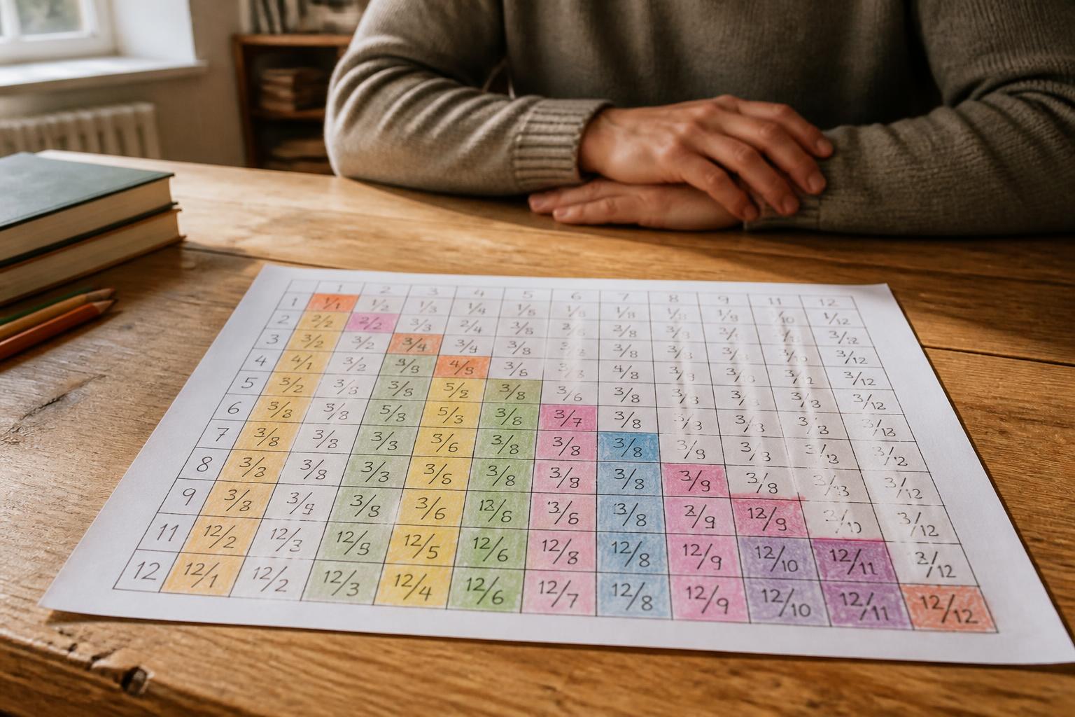 Comment créer un tableau de fraction pour mieux comprendre les équivalences