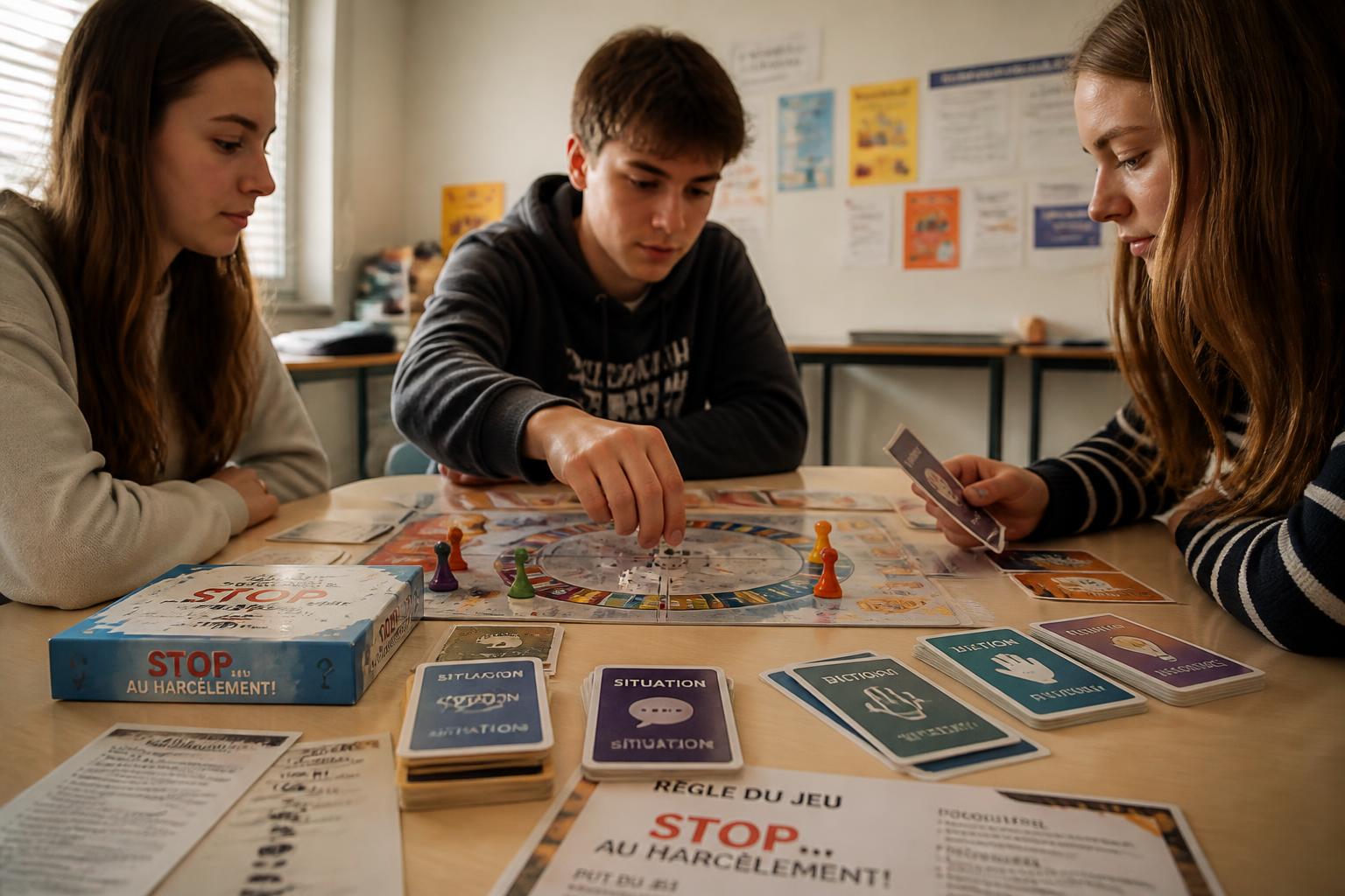 Créer un ambiance interactive avec un jeu sur le harcèlement scolaire à imprimer