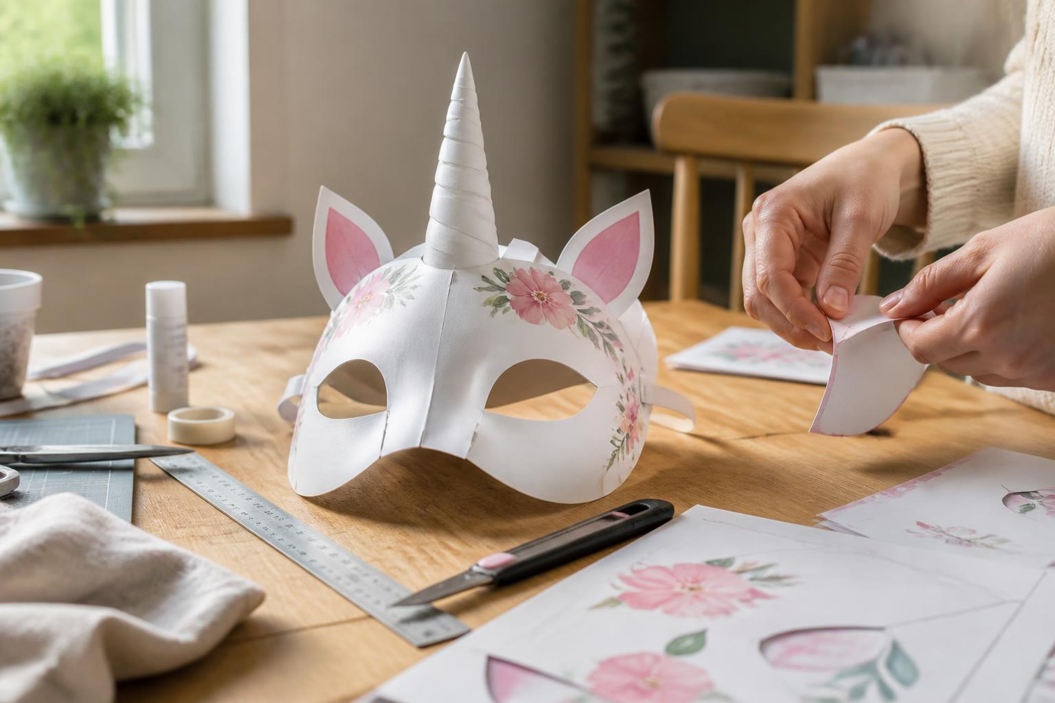 Des astuces pour fabriquer facilement un masque licorne à imprimer chez vous
