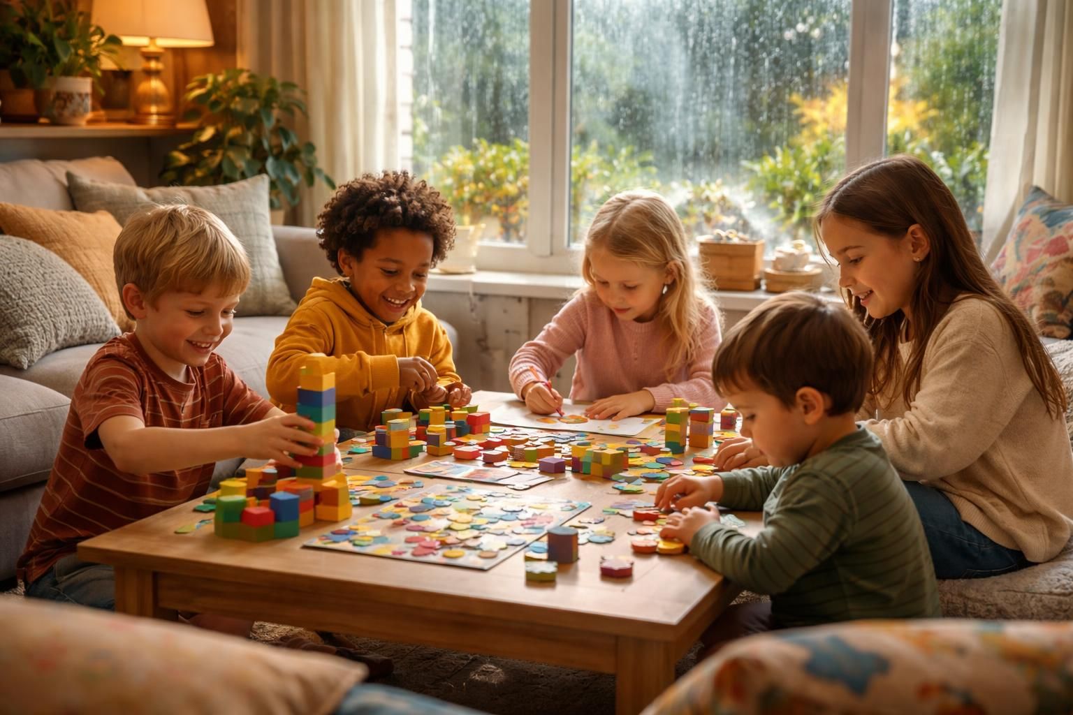 Pourquoi les jeux indoor pour enfant sont essentiels pendant les jours de pluie