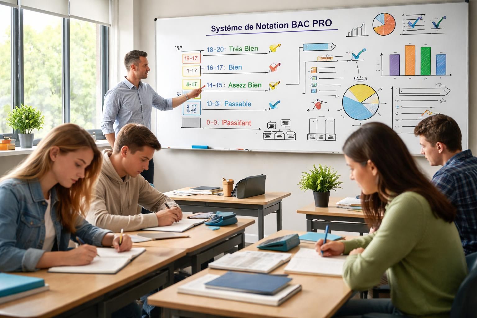 Comprendre le système de notation pour le résultat du bac pro