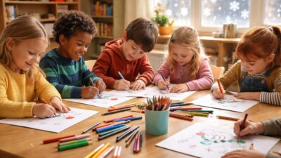 découvrez comment le coloriage de bonhommes de neige stimule la créativité, améliore la motricité fine et favorise le développement global des enfants.