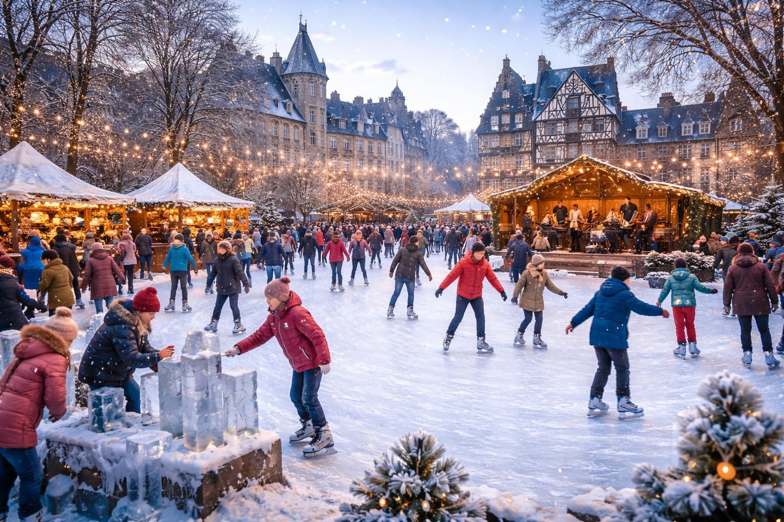 Les événements à ne pas manquer sur la patinoire à Quimper cet hiver