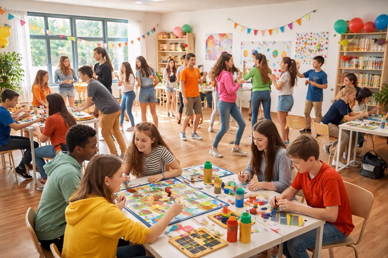 Les meilleures activités pour les jeunes de 12-17 ans avec animation en intérieur à organiser en groupe
