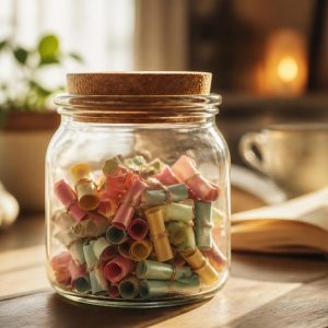 découvrez notre idée cadeau originale et touchante : 100 mots d'amour dans un bocal, remplis de mots positifs pour illuminer chaque journée. offrez un témoignage de tendresse unique et sincère, parfait pour exprimer vos sentiments avec douceur et optimisme.