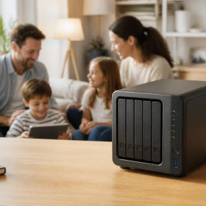 découvrez notre nas spécialement conçu pour les petites entreprises avec une version « famille » idéale pour sauvegarder les données de vos enfants en toute sécurité.